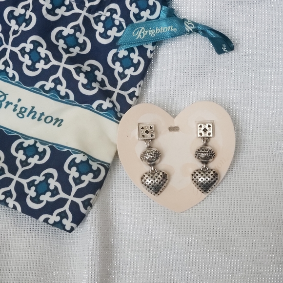 Brighton Vintage Heart ❤ Earrings 3 tier - Picture 12 of 13